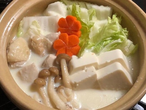 豆乳湯豆腐〜♪